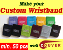 Custom wristband sweatband