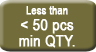 If you want to order less than min. quantity custom headbands and wristbands