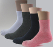 Cotton ankle high sports athletic socks terry cushion on sole