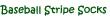 Men's knee high socks striped for baseball, softball, and sports