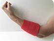 extra long sweatbands wristbands pro red