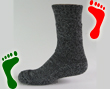 heather charcoal trekking socks mid calf