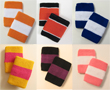 Men's striped wrist sweatband