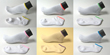 Neon bright color trim no show youth running athletic sock