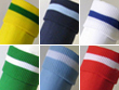 Soccer socks with stripes