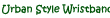 urban style skater's wrist bands