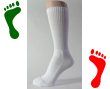 Mens white quarter sock crew