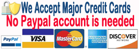 pay by major credit cards