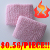 cheap light pink terry wristband youth size 56 cents piece