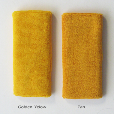 Yellow and Tan extra long 6-inch wristbands