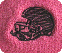 football helmet headband pink