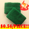 cheap green terry wristband youth size 56 cents piece
