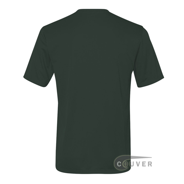 Hanes Men's Short Sleeve Cool Dri® UPF 50+ Performance T-Shirt - Dark-Green - back view