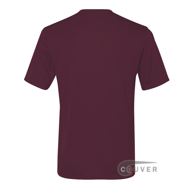 Hanes Men's Short Sleeve Cool Dri® UPF 50+ Performance T-Shirt - Maroon - back view