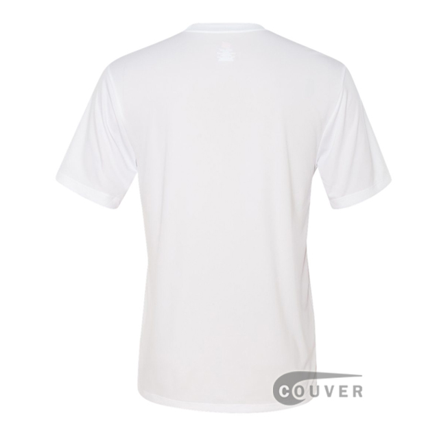Hanes Men's Short Sleeve Cool Dri® UPF 50+ Performance T-Shirt - White - back view