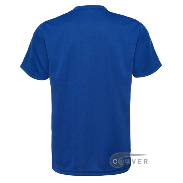 C2 Sport Blue Youth Performance T-Short - back view