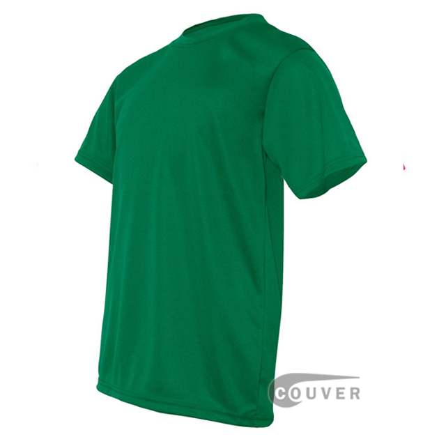 C2 Sport Green Youth Performance T-Short - side view