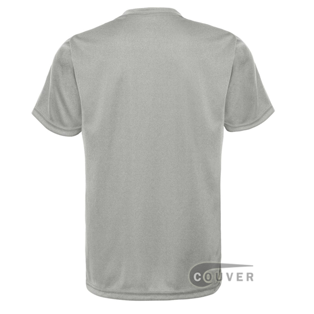 C2 Sport Light Gray Youth Performance T-Short - back view