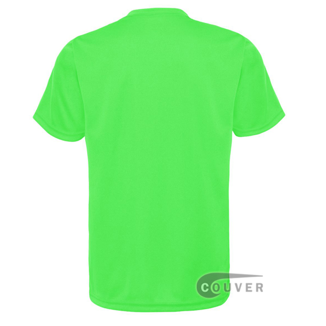 C2 Sport Lime Youth Performance T-Short - back view