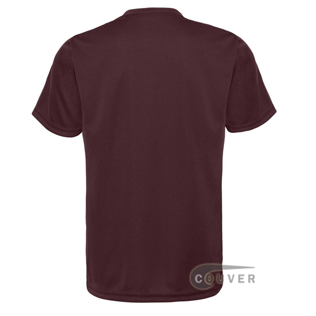 C2 Sport Maroon Youth Performance T-Short - back view