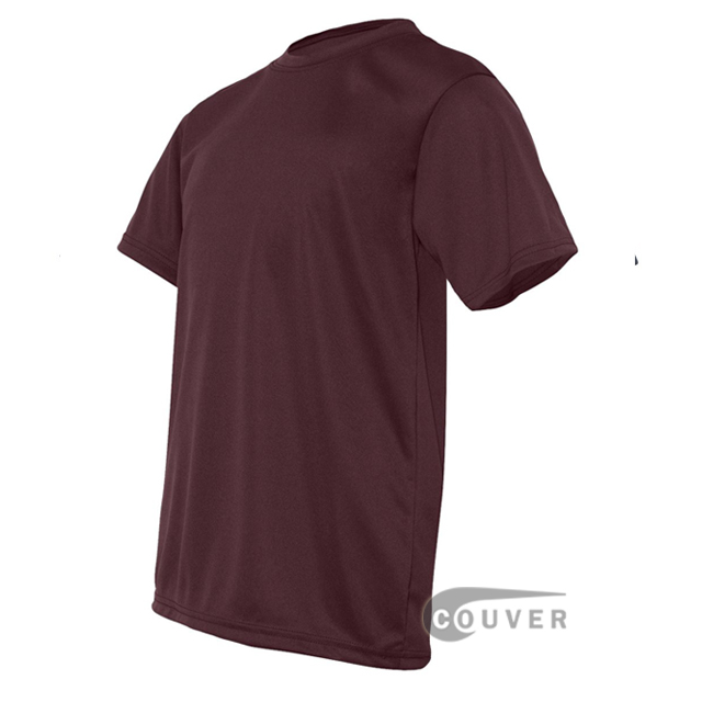 C2 Sport Maroon Youth Performance T-Short - side view