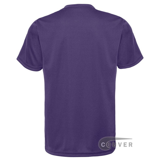 C2 Sport Purple Youth Performance T-Short - back view