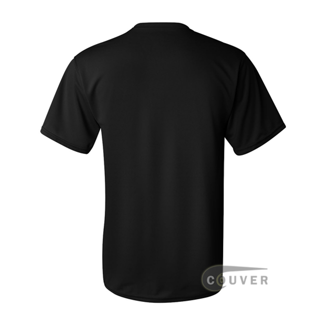 Augusta Sportswear 100% Poly Moisture Wicking T-Shirt Black - back view