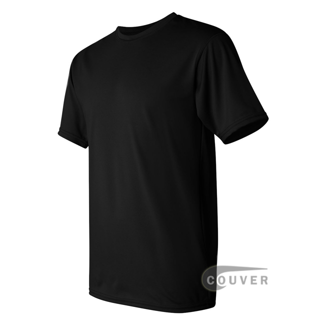 Augusta Sportswear 100% Poly Moisture Wicking T-Shirt Black - side view