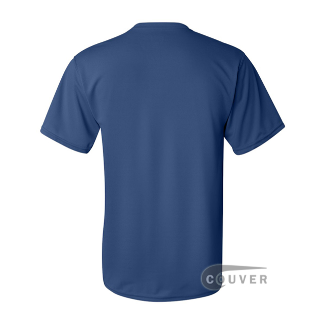 Augusta Sportswear 100% Poly Moisture Wicking T-Shirt Blue - back view