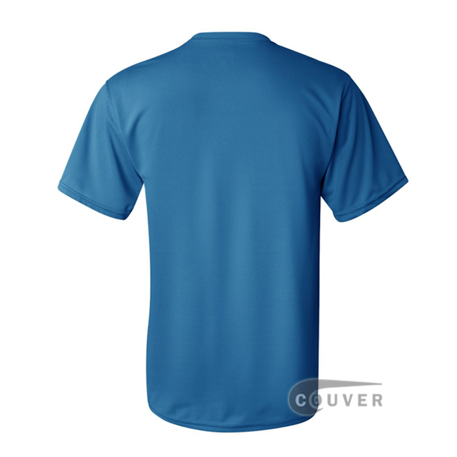 Augusta Sportswear 100% Poly Moisture Wicking T-Shirt Bright Blue - back view