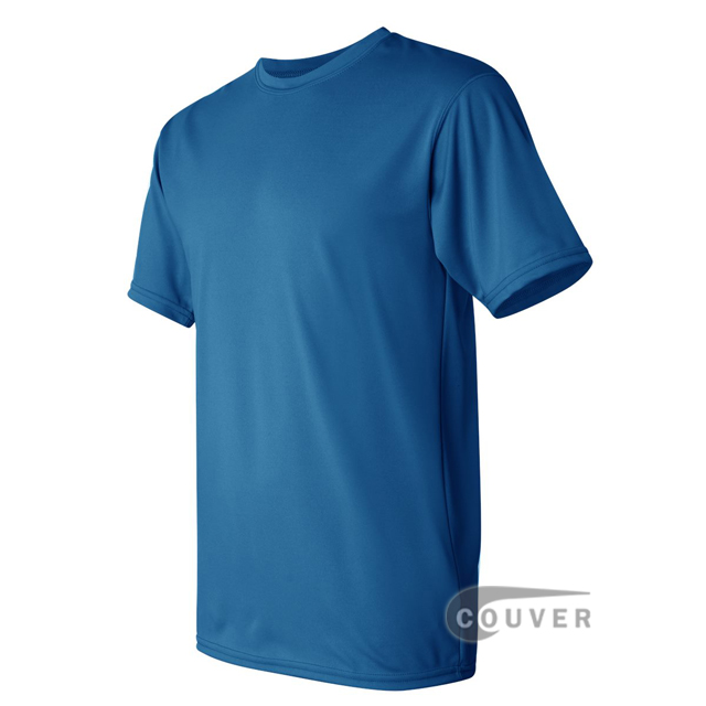 Augusta Sportswear 100% Poly Moisture Wicking T-Shirt Bright Blue - side view