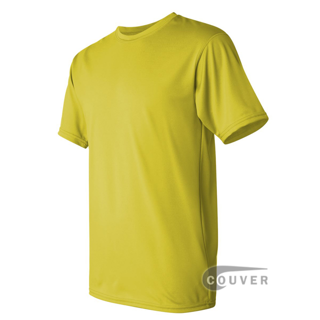 Augusta Sportswear 100% Poly Moisture Wicking T-Shirt Bright Yellow - side view