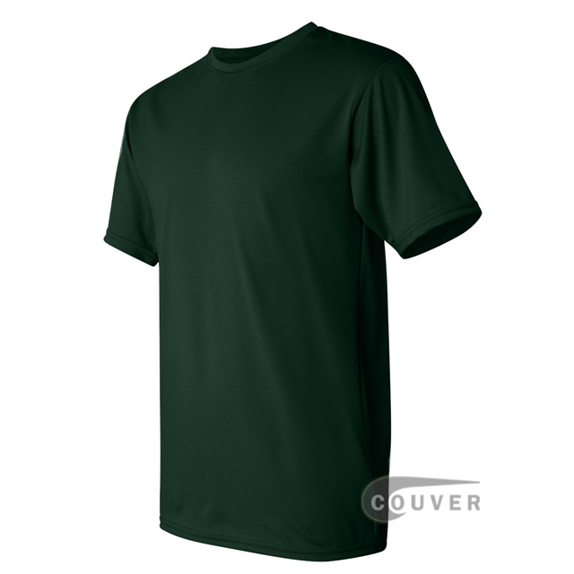 Augusta Sportswear 100% Poly Moisture Wicking T-Shirt Dark Green - side view