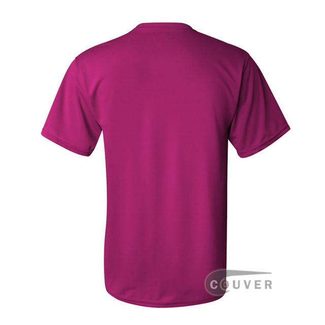 Augusta Sportswear 100% Poly Moisture Wicking T-Shirt Hot-Pink - back view