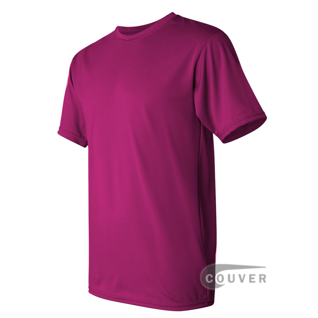 Augusta Sportswear 100% Poly Moisture Wicking T-Shirt Hot-Pink - side view
