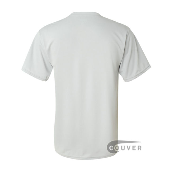 Augusta Sportswear 100% Poly Moisture Wicking T-Shirt Light Grey - back view