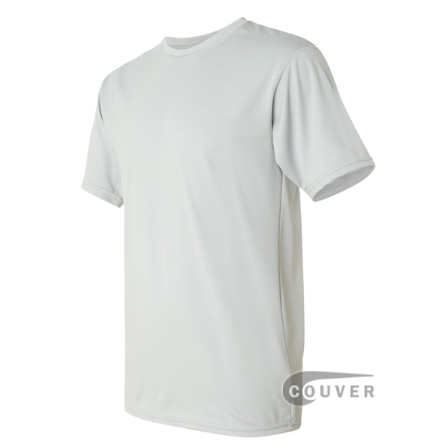 Augusta Sportswear 100% Poly Moisture Wicking T-Shirt Light Grey - side view