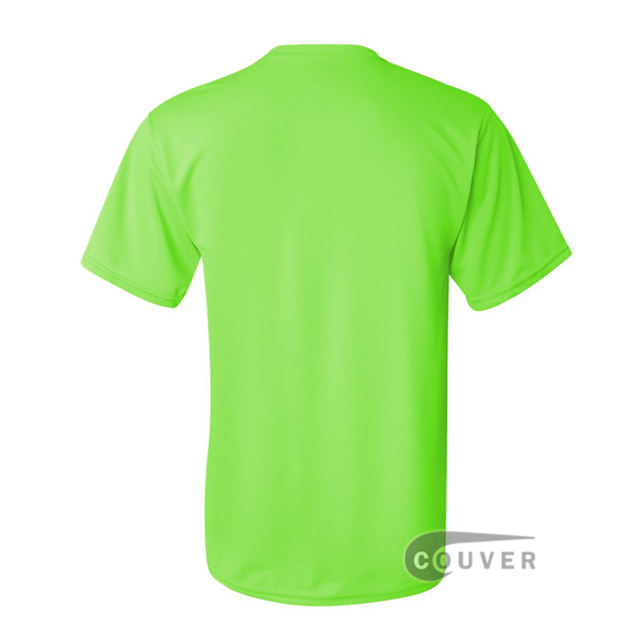 Augusta Sportswear 100% Poly Moisture Wicking T-Shirt Lime - back view