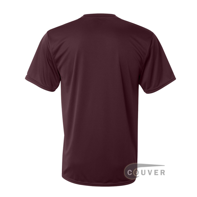 Augusta Sportswear 100% Poly Moisture Wicking T-Shirt Maroon - back view