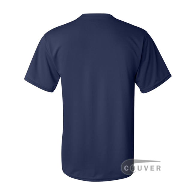 Augusta Sportswear 100% Poly Moisture Wicking T-Shirt Navy - back view