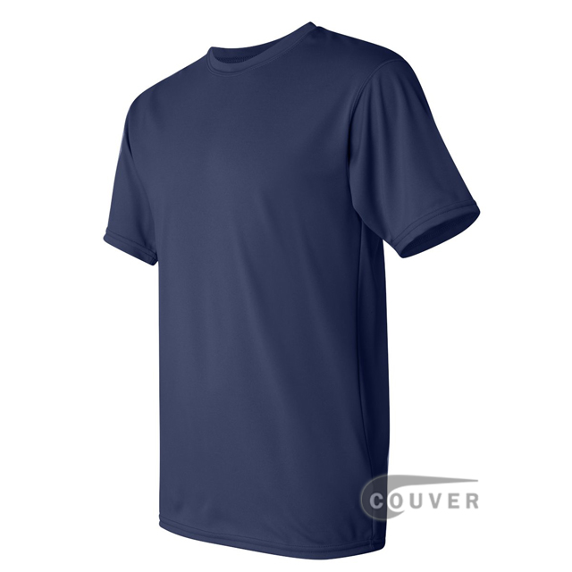 Augusta Sportswear 100% Poly Moisture Wicking T-Shirt Navy - side view