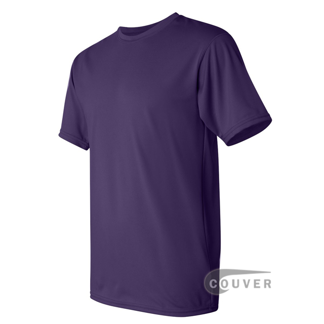 Augusta Sportswear 100% Poly Moisture Wicking T-Shirt Purple - side view