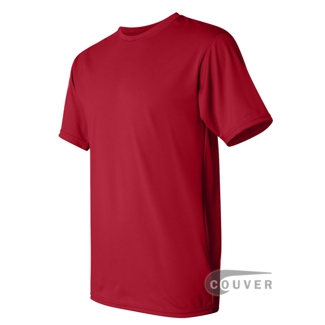 Augusta Sportswear 100% Poly Moisture Wicking T-Shirt Red - side view