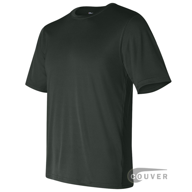 Champion Men's Double Dry Performance T-Shirt - Dark-Green - side view
