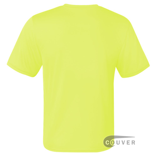 Champion Men's Double Dry Performance T-Shirt - Safety-Green - back view