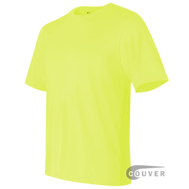 Champion Men's Double Dry Performance T-Shirt - Safety-Green - side view
