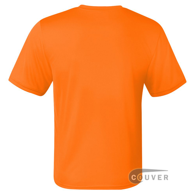 Champion Men's Double Dry Performance T-Shirt - Safety-Orange - back view