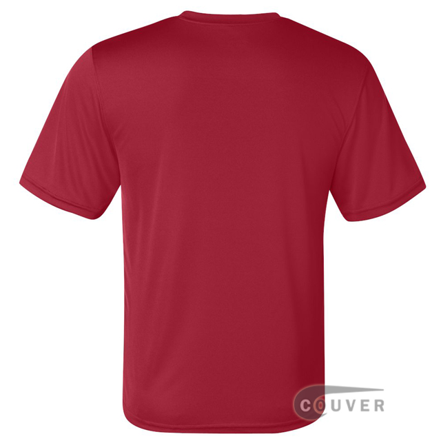 Champion Men's Double Dry Performance T-Shirt - Scarlet - back view