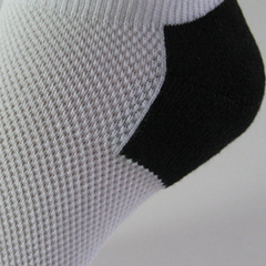 breathable mesh no show sock cushion heel zoomed view