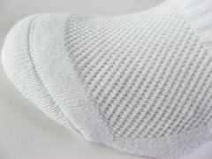 breathable mesh badminton quash socks cushion toe zoomed view